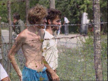 Bosnian Genocide (1992), Ian Williams, ITN, 6 August 1992 - Trnopolje concentration camp